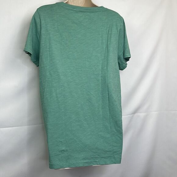 J .crew Factory Slub Cotton Tee Seafoam green size XL NWT - Picture 7 of 8